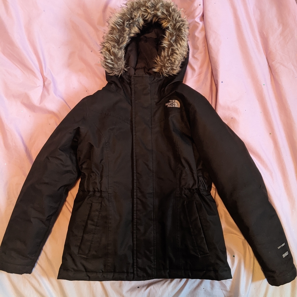 Girls North Face winter coat M 10/12